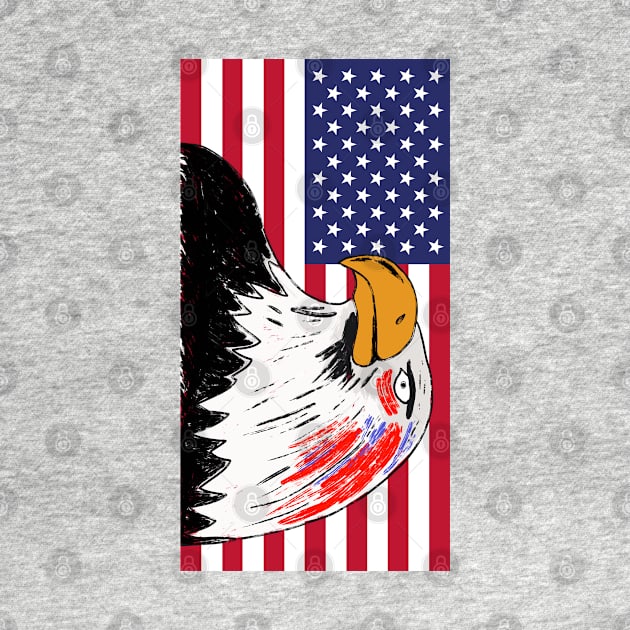 USA Drawing of an Eagle by DiegoCarvalho